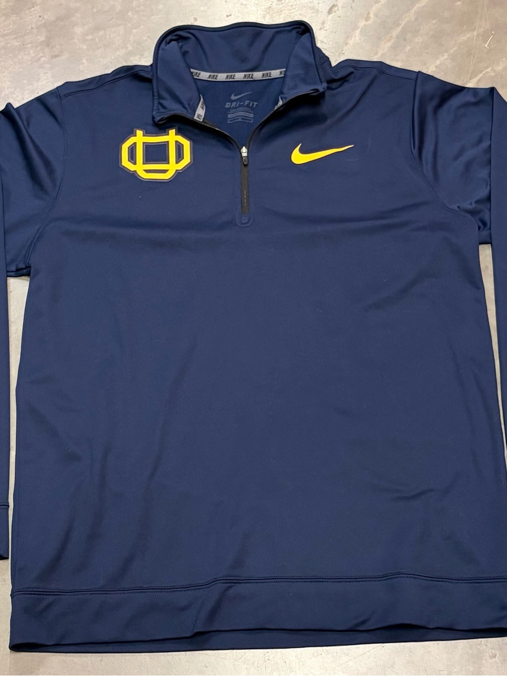 Oregon Ducks Webfoots Nike Men’s Navy Dri-FIT Quarter-Zip Pullover